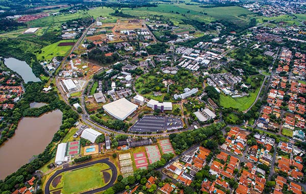 UNICAMP - Universidade Estadual de Campinas - Imagem aérea